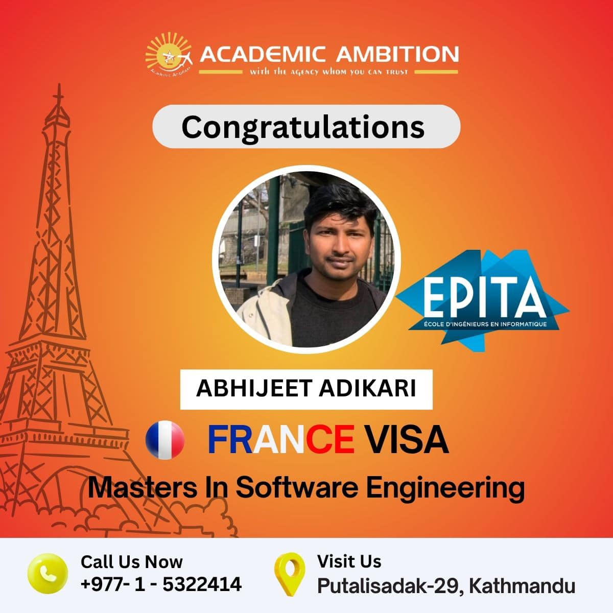 France Visa - Master Software Engineering - Job Placement Program