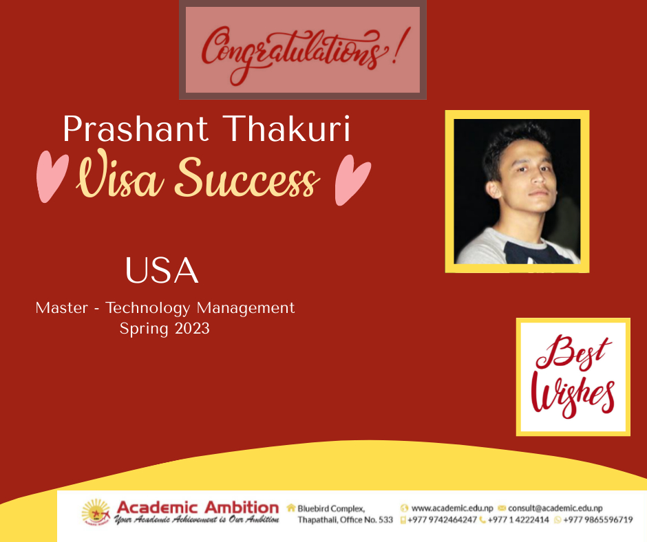 USA Visa - Partial Scholarship - Master in Technology Management